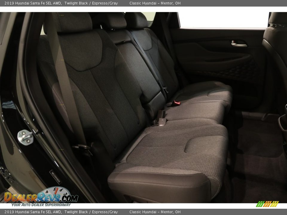 2019 Hyundai Santa Fe SEL AWD Twilight Black / Espresso/Gray Photo #21