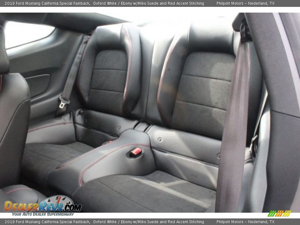 2019 Ford Mustang California Special Fastback Oxford White / Ebony w/Miko Suede and Red Accent Stitching Photo #18