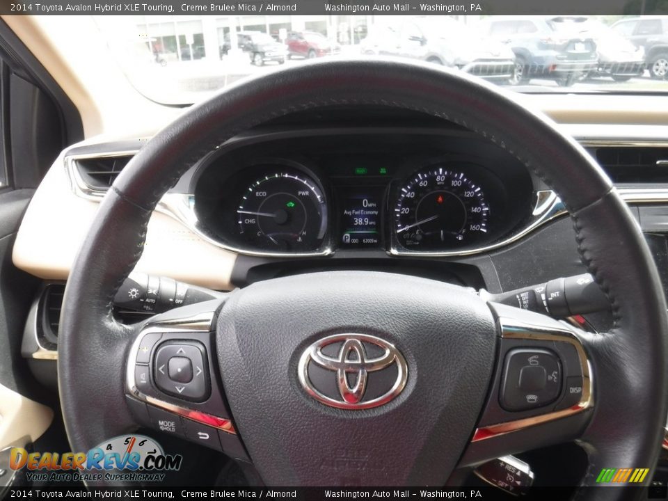 2014 Toyota Avalon Hybrid XLE Touring Creme Brulee Mica / Almond Photo #22
