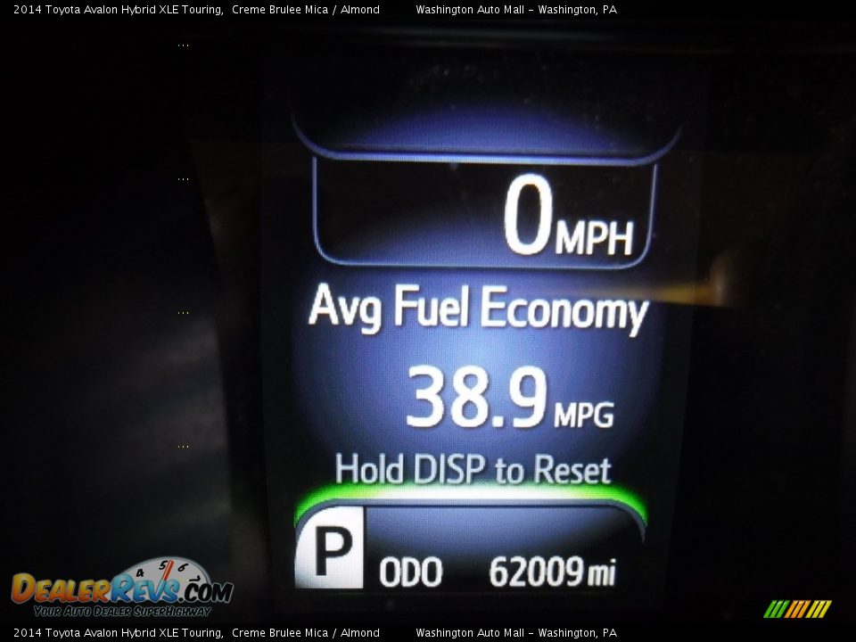 2014 Toyota Avalon Hybrid XLE Touring Creme Brulee Mica / Almond Photo #28