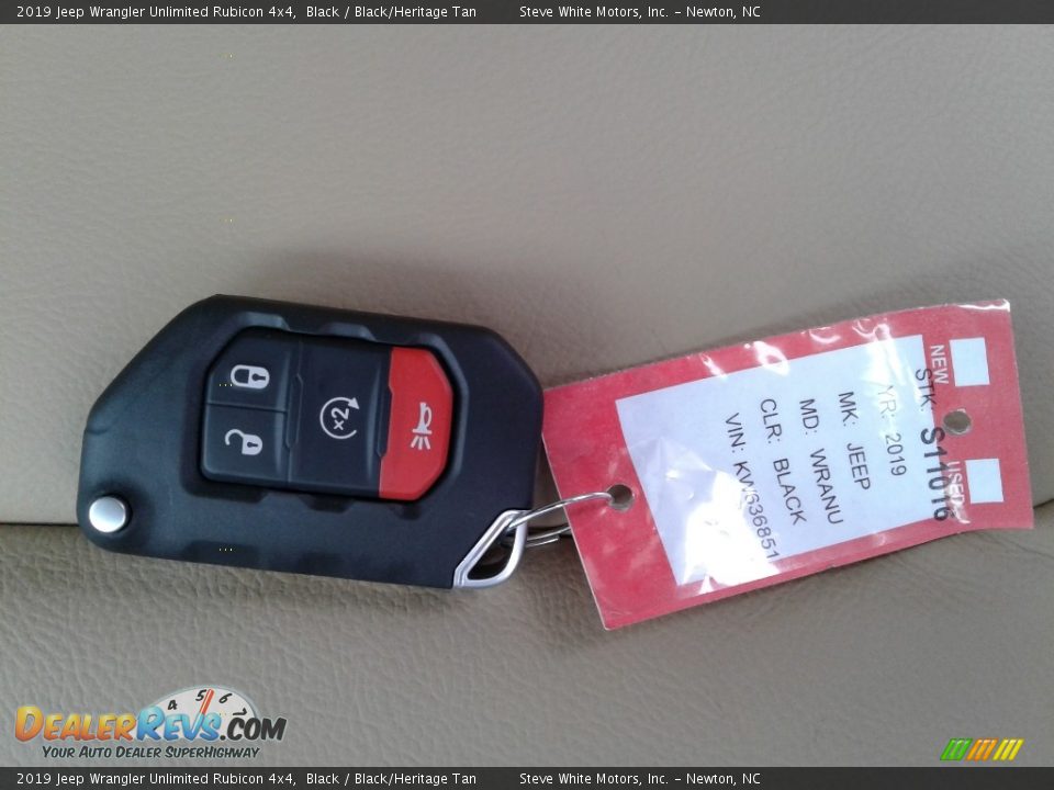 2019 Jeep Wrangler Unlimited Rubicon 4x4 Black / Black/Heritage Tan Photo #29