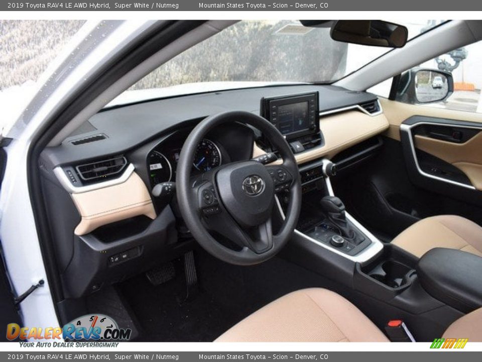 Nutmeg Interior - 2019 Toyota RAV4 LE AWD Hybrid Photo #5
