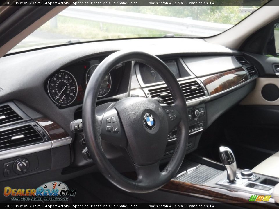 2013 BMW X5 xDrive 35i Sport Activity Sparkling Bronze Metallic / Sand Beige Photo #12
