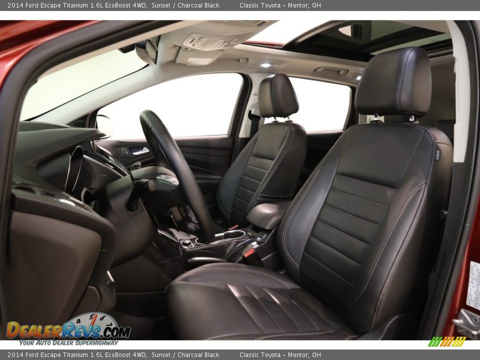 2014 Ford Escape Titanium 1.6L EcoBoost 4WD Sunset / Charcoal Black Photo #5