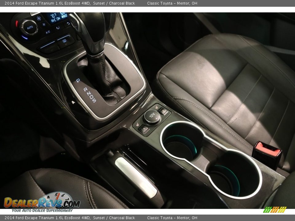2014 Ford Escape Titanium 1.6L EcoBoost 4WD Sunset / Charcoal Black Photo #15