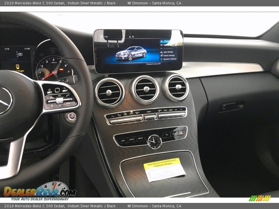 2019 Mercedes-Benz C 300 Sedan Iridium Silver Metallic / Black Photo #6