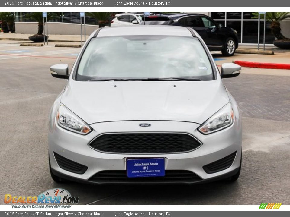 2016 Ford Focus SE Sedan Ingot Silver / Charcoal Black Photo #2
