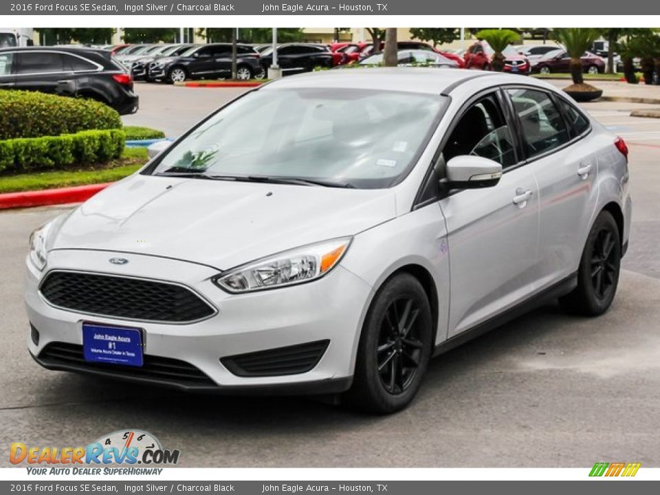 2016 Ford Focus SE Sedan Ingot Silver / Charcoal Black Photo #3