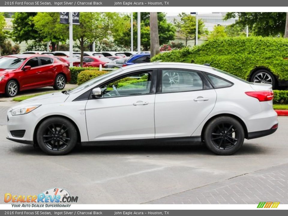 2016 Ford Focus SE Sedan Ingot Silver / Charcoal Black Photo #4