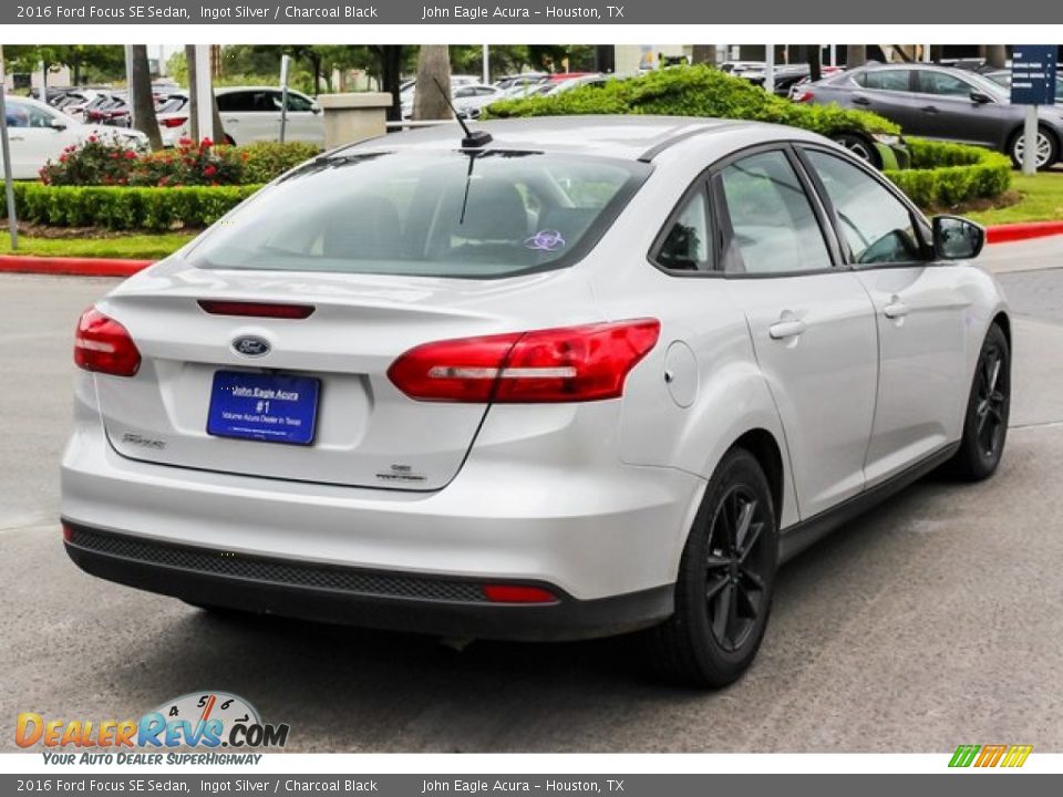 2016 Ford Focus SE Sedan Ingot Silver / Charcoal Black Photo #7