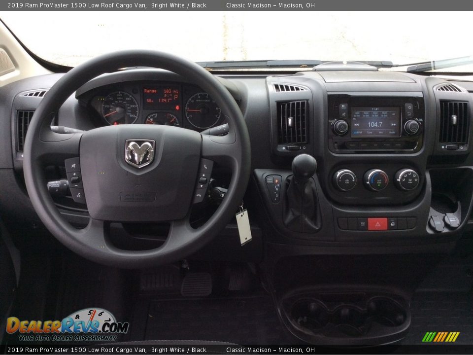 2019 Ram ProMaster 1500 Low Roof Cargo Van Bright White / Black Photo #13
