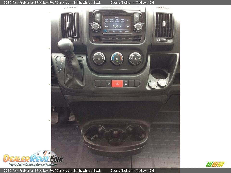 2019 Ram ProMaster 1500 Low Roof Cargo Van Bright White / Black Photo #14