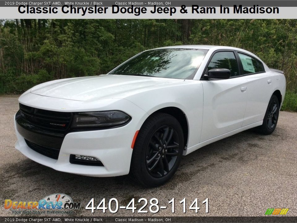 2019 Dodge Charger SXT AWD White Knuckle / Black Photo #1
