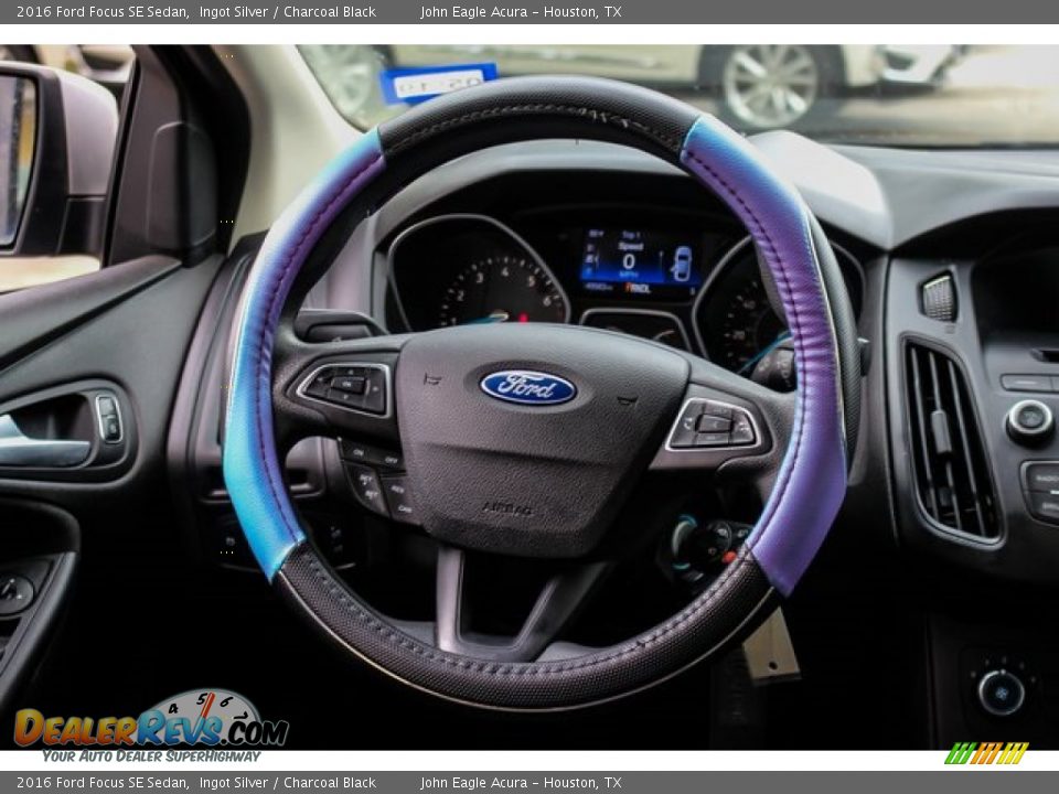 2016 Ford Focus SE Sedan Ingot Silver / Charcoal Black Photo #24