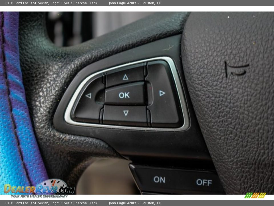 2016 Ford Focus SE Sedan Ingot Silver / Charcoal Black Photo #29