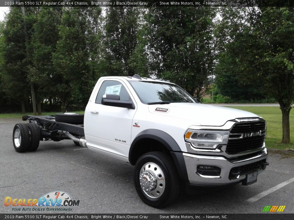 2019 Ram 5500 SLT Regular Cab 4x4 Chassis Bright White / Black/Diesel Gray Photo #4