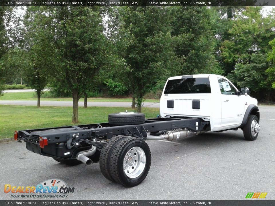 2019 Ram 5500 SLT Regular Cab 4x4 Chassis Bright White / Black/Diesel Gray Photo #6