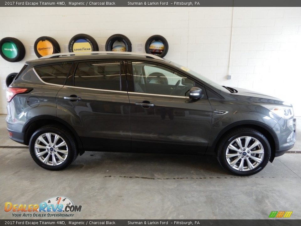 2017 Ford Escape Titanium 4WD Magnetic / Charcoal Black Photo #3