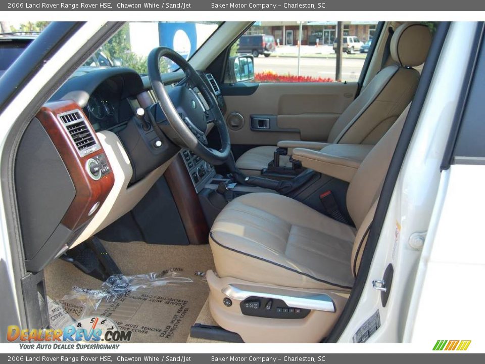 2006 Land Rover Range Rover HSE Chawton White / Sand/Jet Photo #6