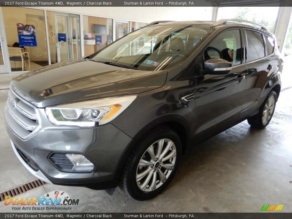 2017 Ford Escape Titanium 4WD Magnetic / Charcoal Black Photo #9