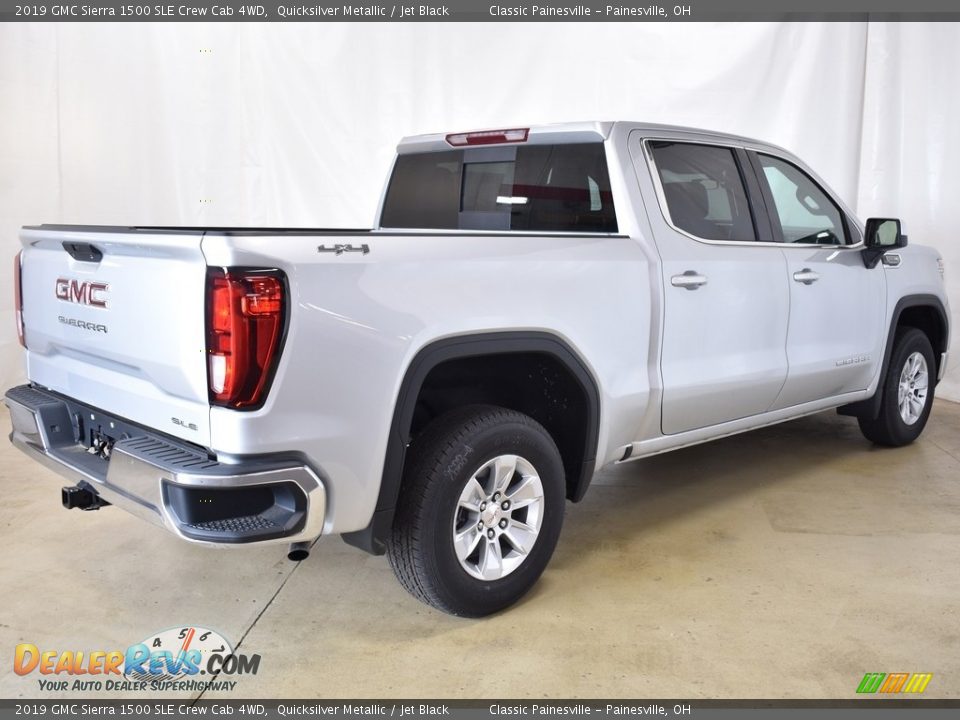 2019 GMC Sierra 1500 SLE Crew Cab 4WD Quicksilver Metallic / Jet Black Photo #2