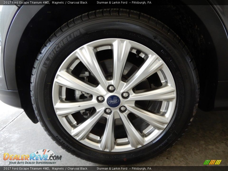 2017 Ford Escape Titanium 4WD Magnetic / Charcoal Black Photo #12