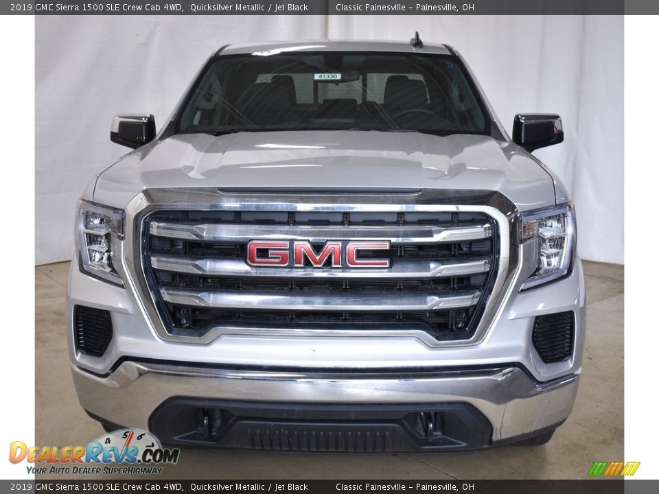 2019 GMC Sierra 1500 SLE Crew Cab 4WD Quicksilver Metallic / Jet Black Photo #4