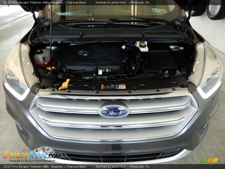 2017 Ford Escape Titanium 4WD Magnetic / Charcoal Black Photo #13