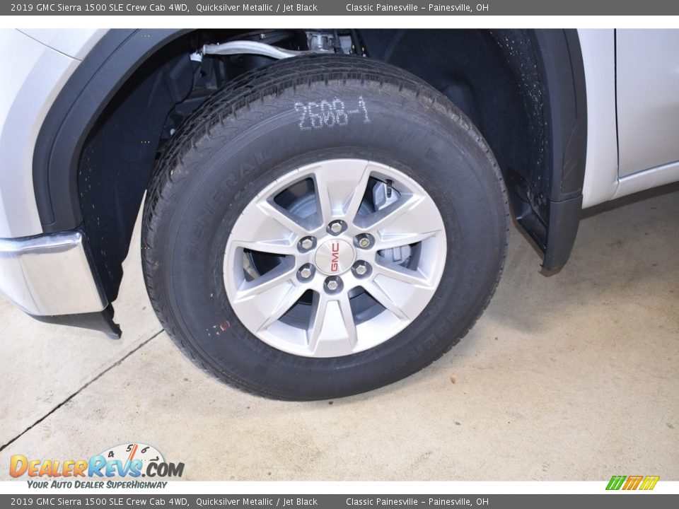 2019 GMC Sierra 1500 SLE Crew Cab 4WD Quicksilver Metallic / Jet Black Photo #5