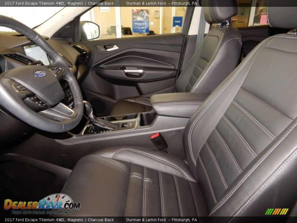 2017 Ford Escape Titanium 4WD Magnetic / Charcoal Black Photo #14