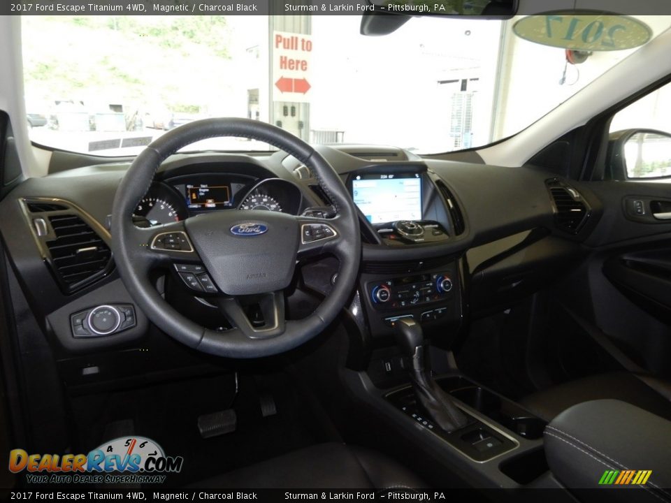 2017 Ford Escape Titanium 4WD Magnetic / Charcoal Black Photo #16