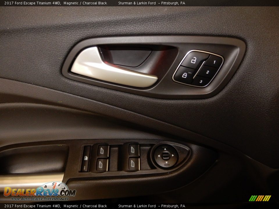 2017 Ford Escape Titanium 4WD Magnetic / Charcoal Black Photo #17