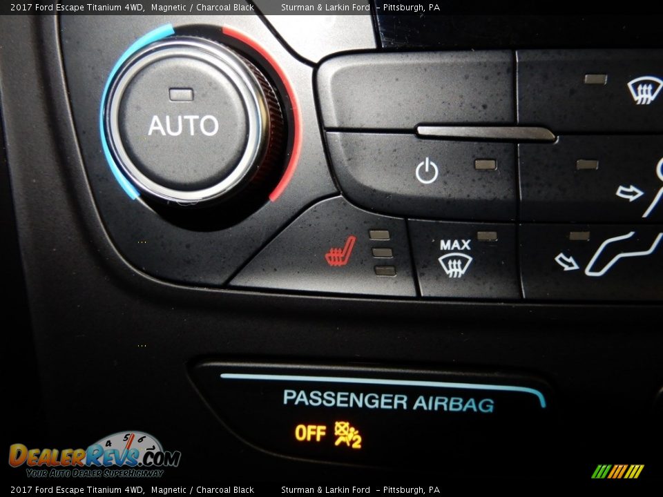 2017 Ford Escape Titanium 4WD Magnetic / Charcoal Black Photo #20