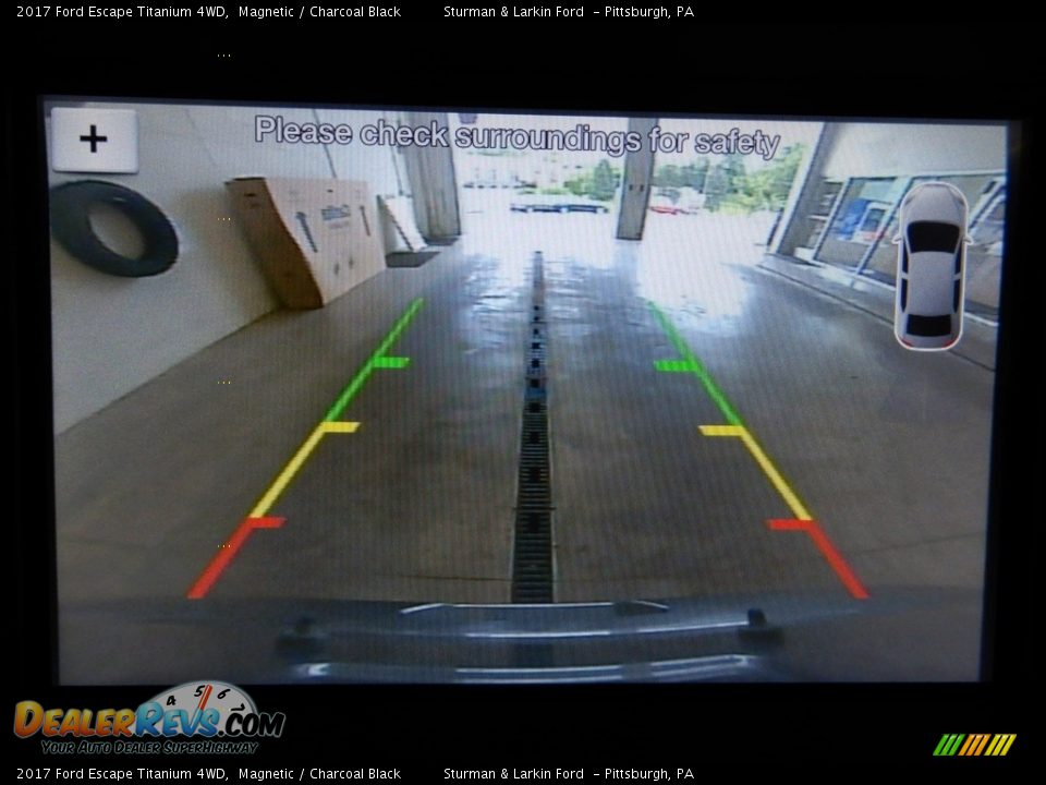 2017 Ford Escape Titanium 4WD Magnetic / Charcoal Black Photo #21