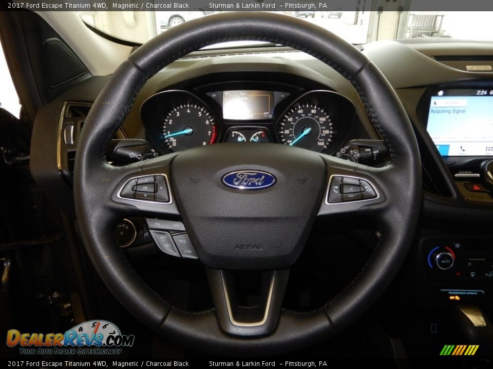 2017 Ford Escape Titanium 4WD Magnetic / Charcoal Black Photo #22