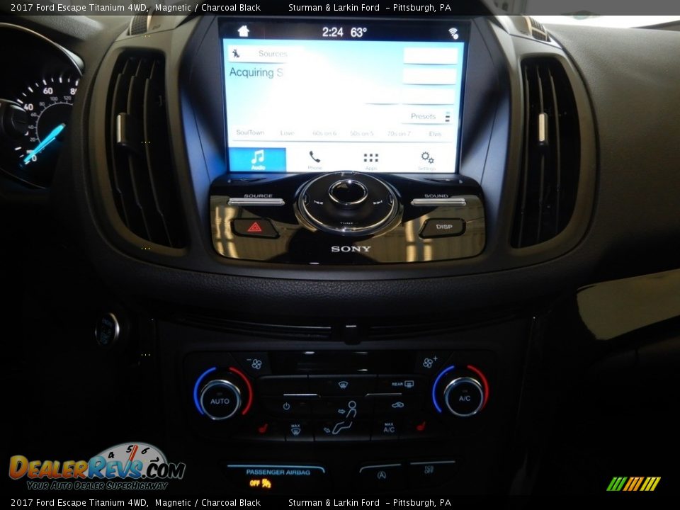 2017 Ford Escape Titanium 4WD Magnetic / Charcoal Black Photo #23