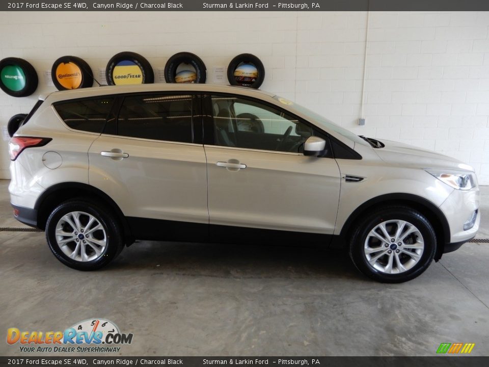 2017 Ford Escape SE 4WD Canyon Ridge / Charcoal Black Photo #3