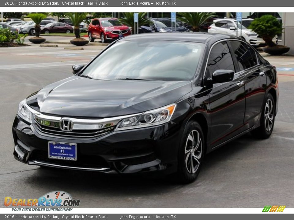 2016 Honda Accord LX Sedan Crystal Black Pearl / Black Photo #3