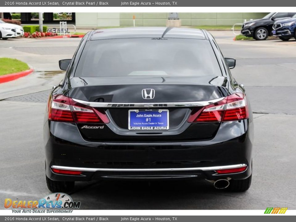 2016 Honda Accord LX Sedan Crystal Black Pearl / Black Photo #6