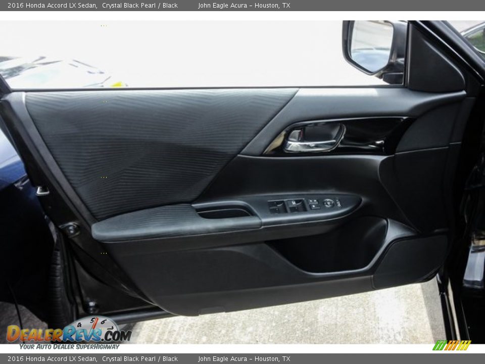 2016 Honda Accord LX Sedan Crystal Black Pearl / Black Photo #18