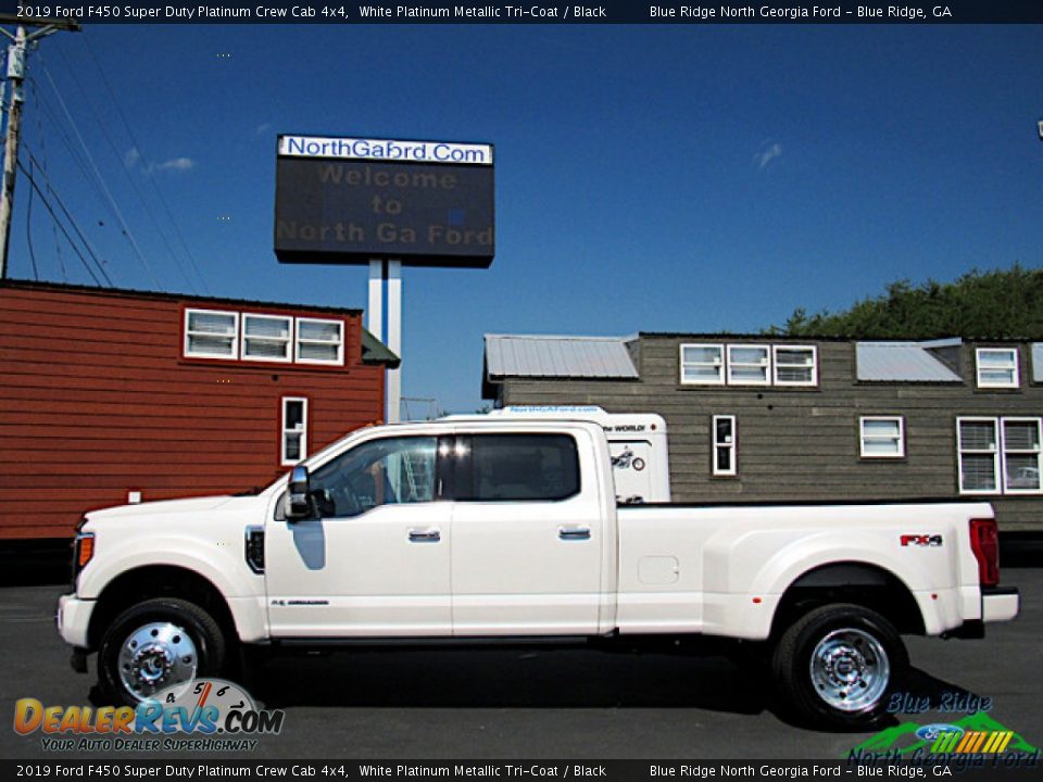 2019 Ford F450 Super Duty Platinum Crew Cab 4x4 White Platinum Metallic Tri-Coat / Black Photo #2