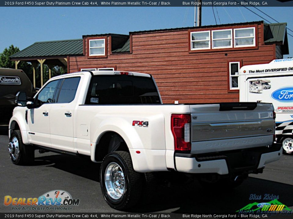 2019 Ford F450 Super Duty Platinum Crew Cab 4x4 White Platinum Metallic Tri-Coat / Black Photo #3