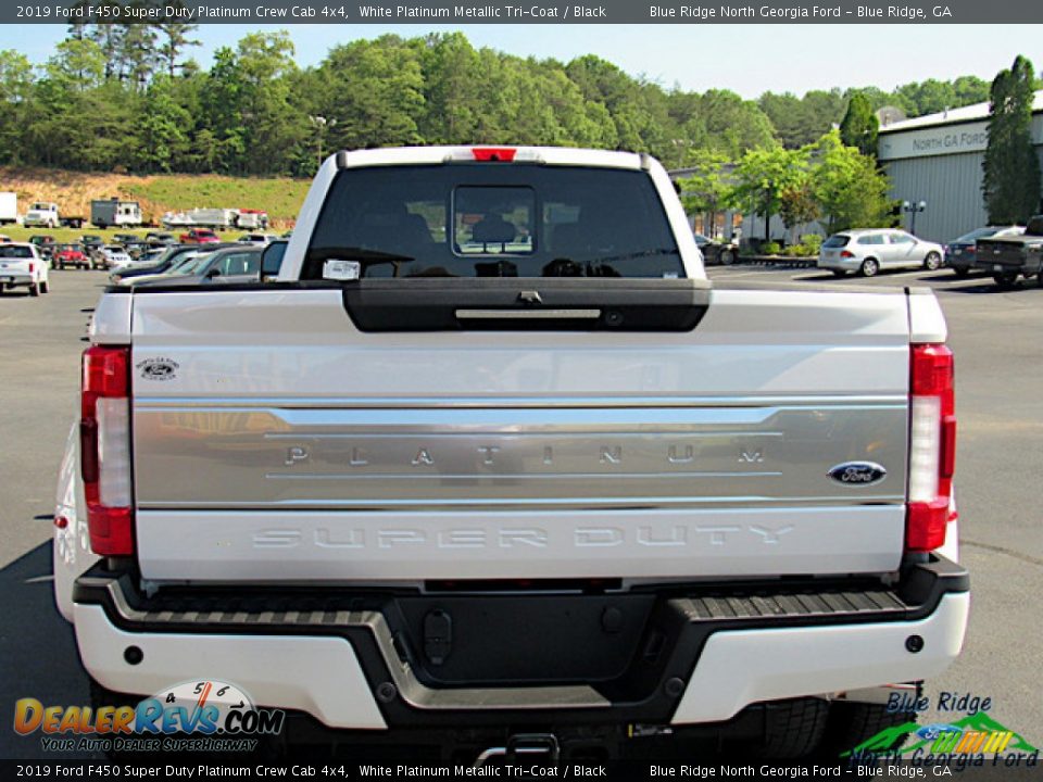 2019 Ford F450 Super Duty Platinum Crew Cab 4x4 White Platinum Metallic Tri-Coat / Black Photo #4