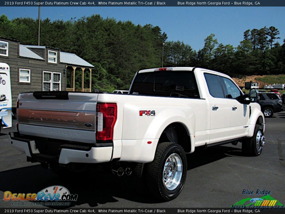 2019 Ford F450 Super Duty Platinum Crew Cab 4x4 White Platinum Metallic Tri-Coat / Black Photo #5