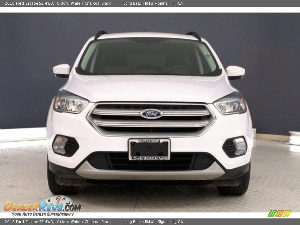 2018 Ford Escape SE 4WD Oxford White / Charcoal Black Photo #2