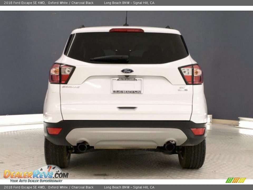 2018 Ford Escape SE 4WD Oxford White / Charcoal Black Photo #3