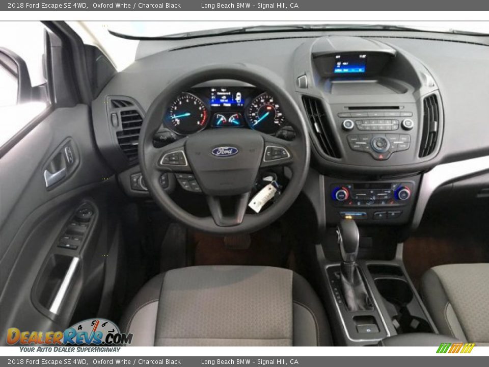 2018 Ford Escape SE 4WD Oxford White / Charcoal Black Photo #4