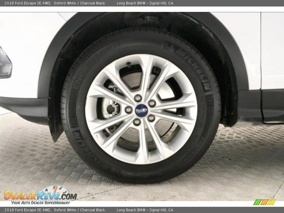 2018 Ford Escape SE 4WD Oxford White / Charcoal Black Photo #8