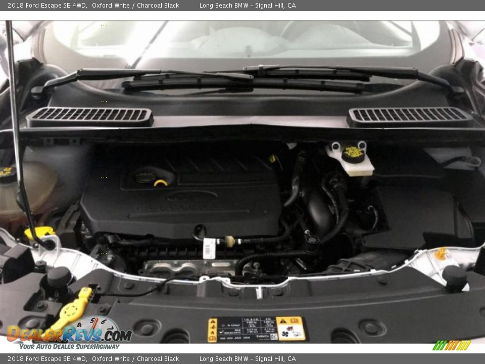 2018 Ford Escape SE 4WD Oxford White / Charcoal Black Photo #9