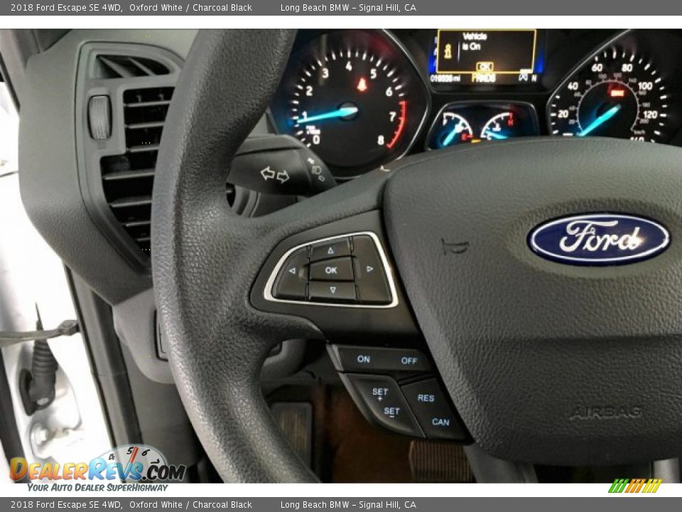 2018 Ford Escape SE 4WD Oxford White / Charcoal Black Photo #14